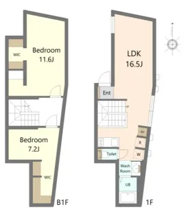 SPコート目白【104号室】の間取り