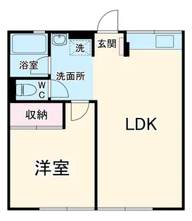 シティハイム【101号室】の間取り
