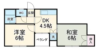 コスモレジデンス【202号室】の間取り