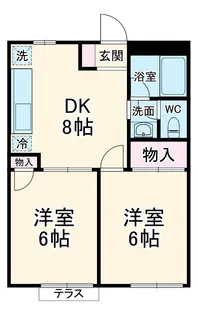 コートサイドアベニューR棟【1階】の間取り