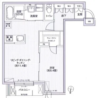ブレス新中野【2階】の間取り