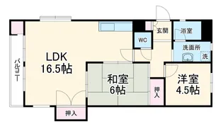 エクセレント緑地公園【6階】の間取り