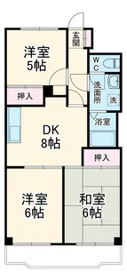 コスモ21【402号室】の間取り