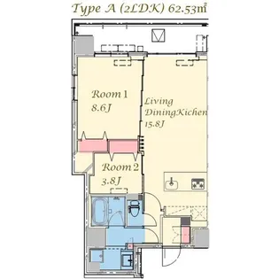 スプランディッド上野NORTH【8階】の間取り