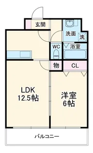 Ceres志賀本通【1303号室】の間取り