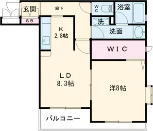 エレガンス代々木【4階】の間取り