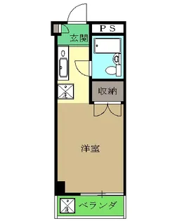 中野田口ビル【04050号室】の間取り