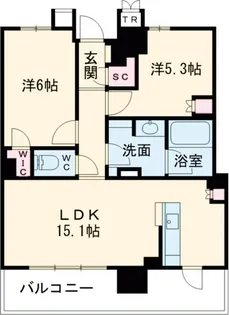 Brillia Tower 前橋【23階】の間取り