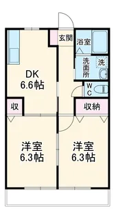 グランシャリオ【2階】の間取り