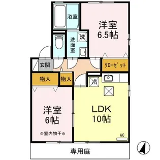 ステイブルA【101号室】の間取り