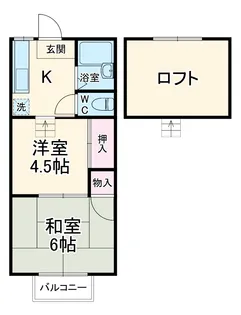 ドミールK【210号室】の間取り