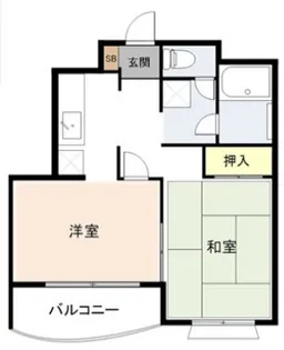 エスパル汐見【4階】の間取り