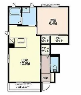エスポワール21A【101号室】の間取り