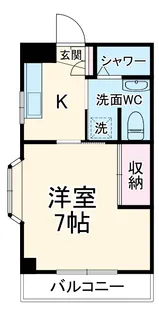 米山ビル【306号室】の間取り