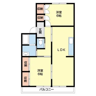 コーポラス翔A【1階】の間取り