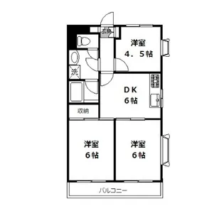 第2アベコーマンション【3階】の間取り
