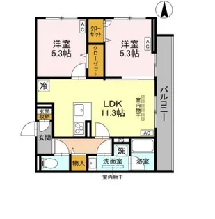 エリシアガーデン【3階】の間取り