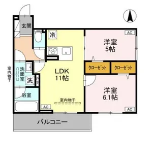 エリシアガーデン【3階】の間取り
