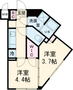 ルネサンスコート桜新町【0階】の間取り