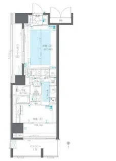 ZOOM目黒かむろ坂【601号室】の間取り