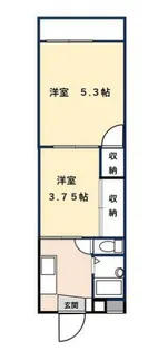メゾンソレイユ【2階】の間取り