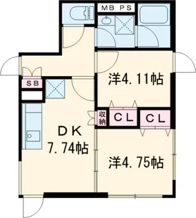 グランドソレイユⅧ【205号室】の間取り
