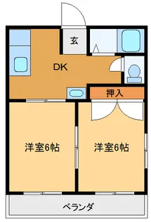 アルスしまだB【1階】の間取り