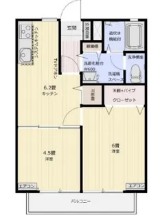 エクレールA棟【1階】の間取り