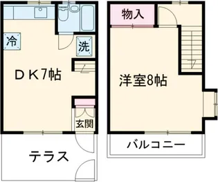 髙橋ハイツ【1階】の間取り