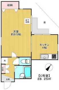ハイテール田園調布【C号室】の間取り