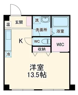 レジデンスカープ千葉【5階】の間取り