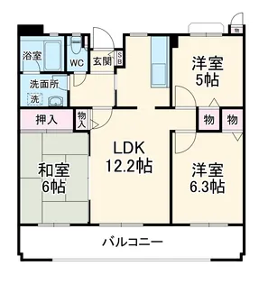 ピアー・エクセレント【1階】の間取り