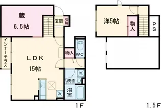 ハイツクローバー【1階】の間取り