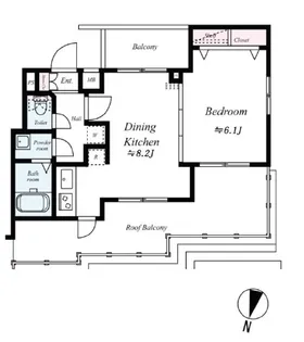 プレール・ドゥーク新高円寺【4階】の間取り