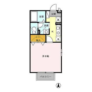 Mグレイス岩瀬川【2階】の間取り