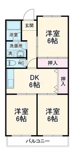 リプルイワツキ【2階】の間取り