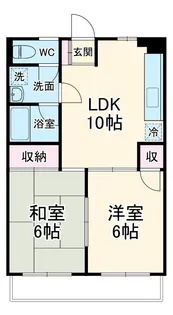 平成コーポ【101号室】の間取り
