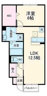 テラス丘の上A【1階】の間取り