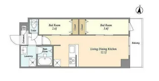 アルファコート梅島【1階】の間取り