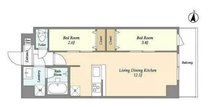 アルファコート梅島【2階】の間取り