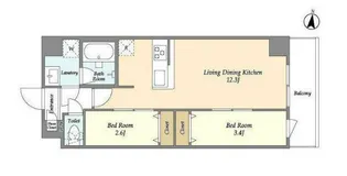 アルファコート梅島【3階】の間取り