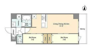 アルファコート梅島【3階】の間取り