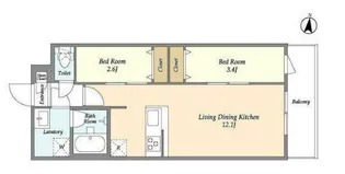 アルファコート梅島【4階】の間取り
