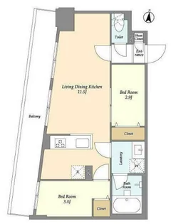 アルファコート梅島【4階】の間取り