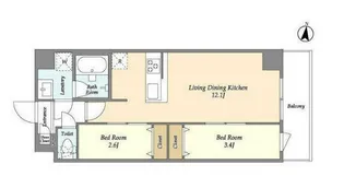 アルファコート梅島【5階】の間取り