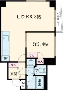ライオンズマンション山王【4階】の間取り
