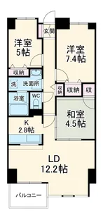 メルシーハイムⅠ【2階】の間取り