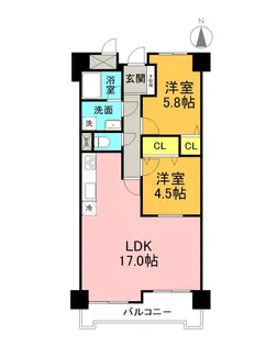 ロイヤルシャトー藤枝高洲【5階】の間取り
