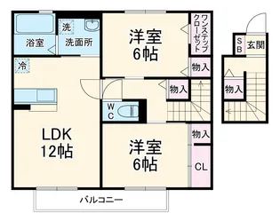 ドエルK【202号室】の間取り