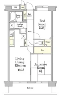 ミレニアム北浦和 B棟【3階】の間取り